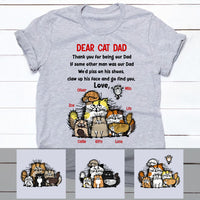 Personalized Dear Cat Dad Mom  T Shirt OB281 30O53 thumb 1