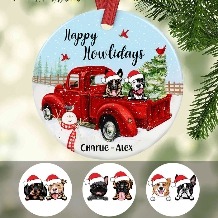 Personalized Dog Christmas Ornament OB252 85O57 1