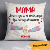 Personalized Mom Grandma Spanish Mamá Abuela Hug This Pillow AP262 95O60 (Insert Included) thumb 1