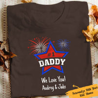 Personalized #1 Daddy Flag T Shirt JN41 81O57 thumb 1