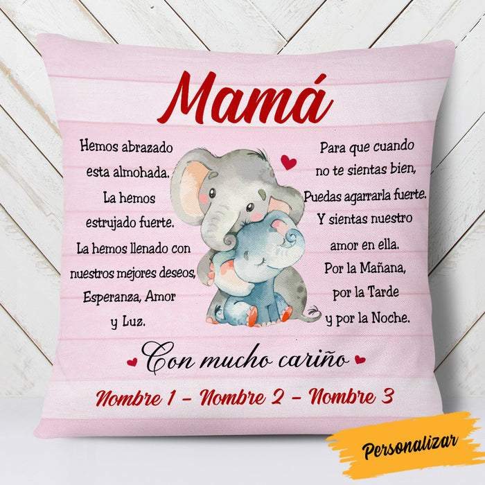 Personalized Spanish Abuela Elephant Grandma Pillow AP147 65O53 (Insert Included) 1