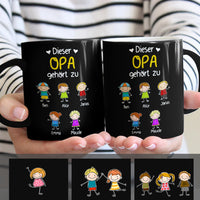 Personalized Opa Oma German Grandma Grandpa Belongs Mug MR231 81O34 thumb 1