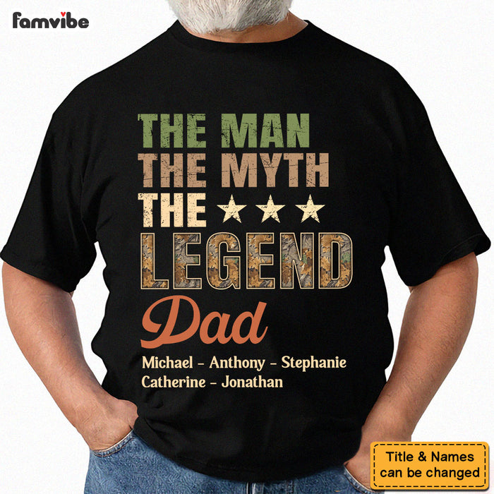 Personalized Gift For Dad  The Man The Myth The Legend Shirt - Hoodie - Sweatshirt 32127 1
