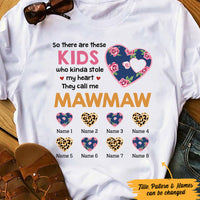 Personalized Mom Grandma They Stole My Heart T Shirt MR232 95O47 thumb 1