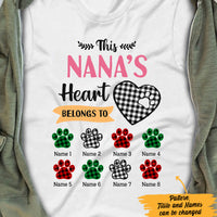 Personalized Dog Cat Mom Grandma Heart Belong To T Shirt MR201 95O47 thumb 1
