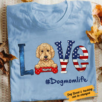 Personalized Dog Mom Life T Shirt MY52 73O58 thumb 1