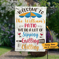 Personalized Family Patio Gardening Garden Flag JN242 85O58 thumb 1