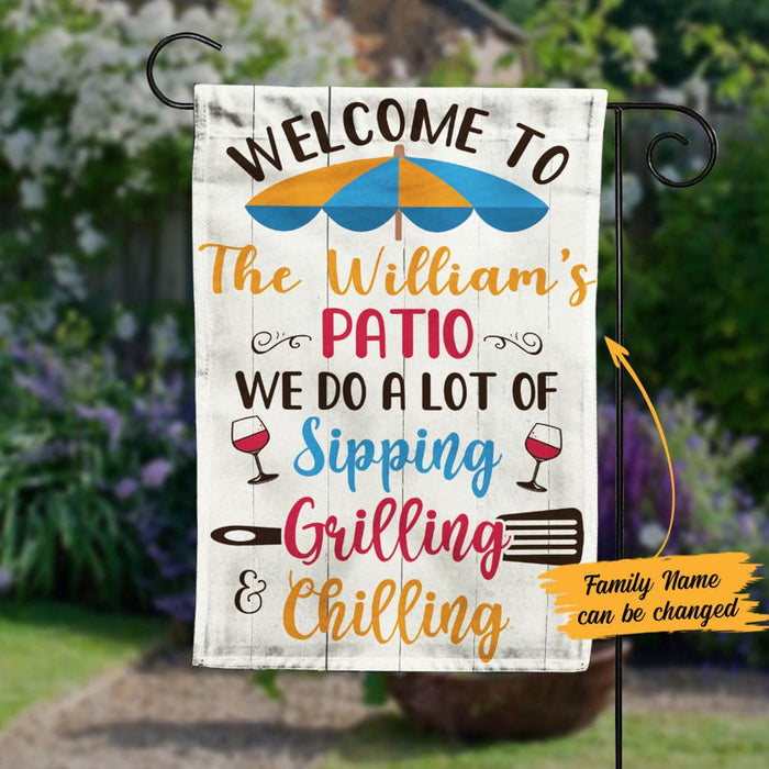 Personalized Family Patio Gardening Garden Flag JN242 85O58 1