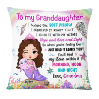 Personalized Gift To My Granddaughter Mermaid Hug This Pillow 27734 thumb 1