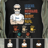 Personalized Grandpa Legend T Shirt MY182 30O34 thumb 1