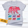 Personalized Bear Mom Grandma T Shirt MR102 65O36 1