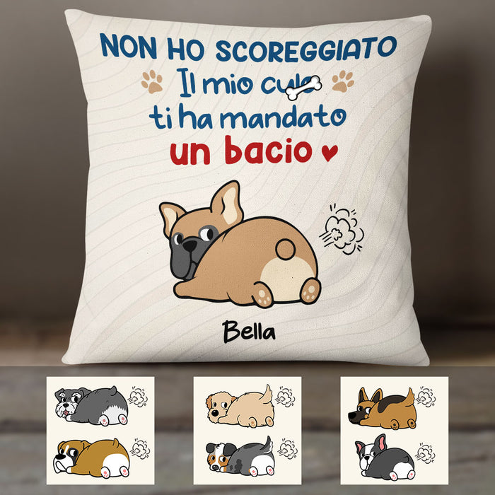 Personalized Dog Fart Italian Cagna Cane Pillow AP56 81O58 (Insert Included) 1