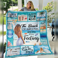 Beach Feeling Fleece Blanket JN293 67O58 thumb 1