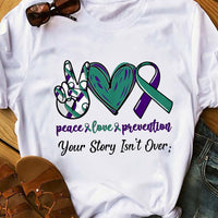 Suicide Awareness Your Story Is Not Over T Shirt SB54 87O36 thumb 1