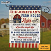 Personalized Gift For Family Farmhouse Rules Flag 26230 1