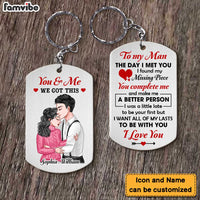 Personalized Gift For Husband From Wife The Day I Met You Aluminum Keychain 22846 thumb 1