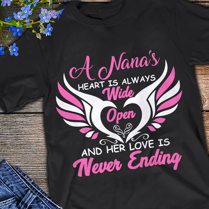 Grandma Nana's Heart Wide Open T Shirt  DB196 81O53 1