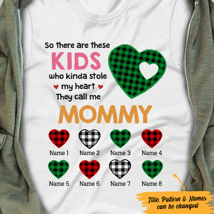 Personalized Mom Grandma They Stole My Heart T Shirt MR232 95O47 1