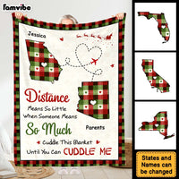 Personalized Distance Means So Little When Someone Means So Much Blanket 30201 thumb 1
