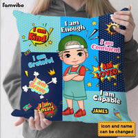 Personalized Gift For Grandson Affirmation Comic Pillow 30506 thumb 1