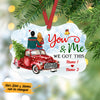 Personalized Red Truck Couple Christmas Benelux Ornament NB124 95O53 1
