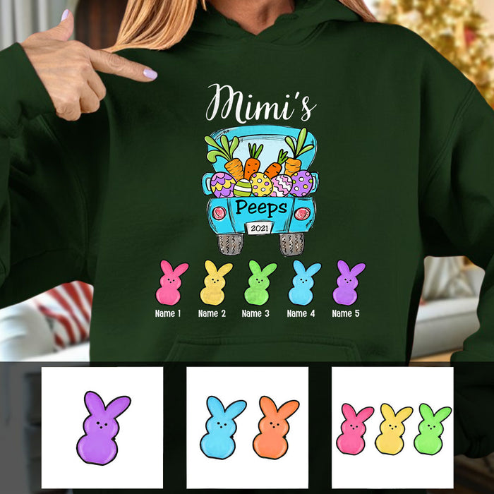 Personalized Grandma Peeps Easter Truck Hoodie FB192 67O53 1