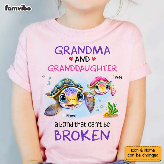 Personalized Gift For Granddaughter A Bond That Can't Be Broken Kid T Shirt - Kid Hoodie - Kid Sweatshirt 32386 1