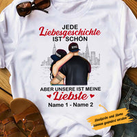 Personalized Couple German Paar Love Story T Shirt MR296 30O53 thumb 1
