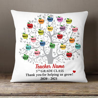 Personalized Teacher Apple Tree Pillow JN11 30O58 (Insert Included) thumb 1