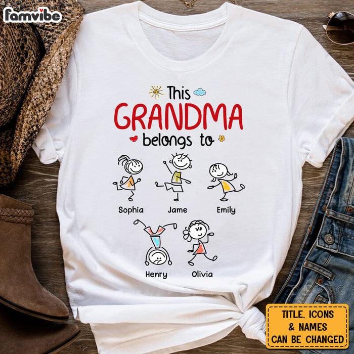 Personalized Gift For This Grandma Belongs To Shirt - Hoodie - Sweatshirt 30533 1