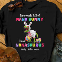 Personalized Grandma Nana Dinosaur Easter T Shirt MR21 81O58 thumb 1