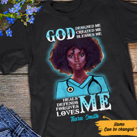 Personalized BWA Nurse God Loves Me T Shirt AG111 67O57 thumb 1
