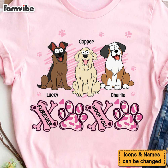 Personalized Gift For Dog Mom XOXO Furever Woof You Shirt - Hoodie - Sweatshirt 31989 1