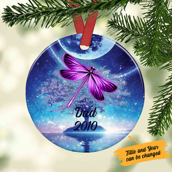 Personalized Dragonfly Memorial Mom Dad Ornament SOB311 87O36 1