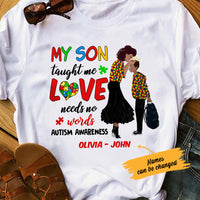 Personalized Autism Mom BWA Taught Me T Shirt AG41 65O36 thumb 1