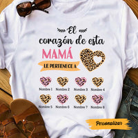 Personalized Mom Grandma Heart Spanish Mamá Abuela Corazón T Shirt AP1312 95O47 thumb 1
