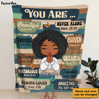 Personalized Gift For Daughter You Are Bible Verses Blanket 31458 thumb 1