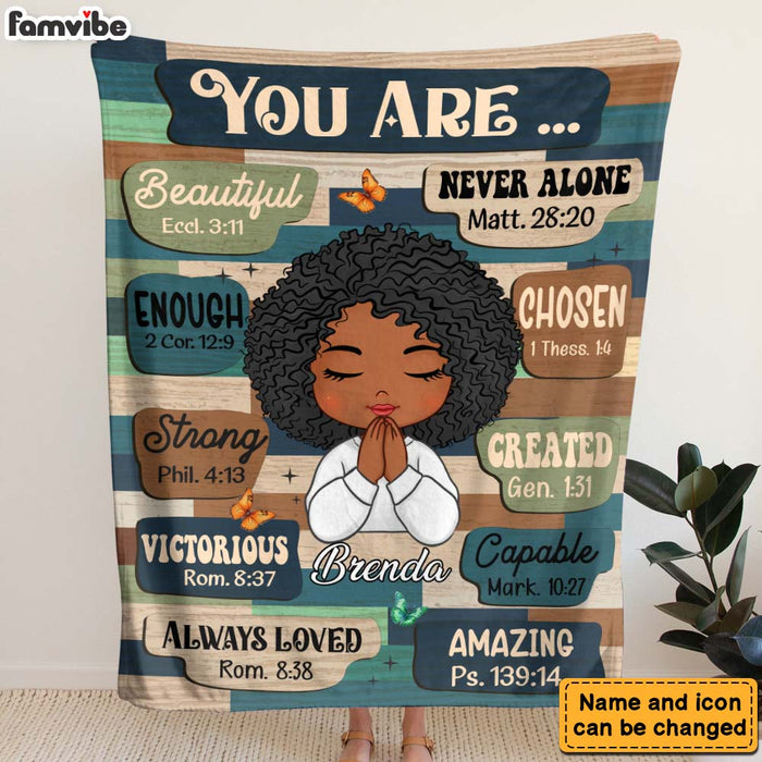 Personalized Gift For Daughter You Are Bible Verses Blanket 31458 1