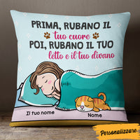 Personalized Italian Cat Gatti Tuo Cuore Pillow AP163 29O47 thumb 1