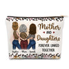 Personalized Gift For Mother And Daughter Forever Linked Together Cosmetic Bag 32200 1