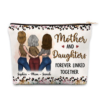 Personalized Gift For Mother And Daughter Forever Linked Together Cosmetic Bag 32200 thumb 1