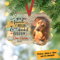 Personalized Dog Memorial MDF Benelux Ornament NB113 85O60 thumb 1