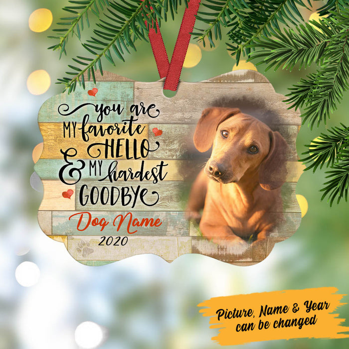 Personalized Dog Memorial MDF Benelux Ornament NB113 85O60 1