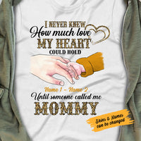 Personalized Mom Grandma Love Pattern T Shirt MR251 30O58 thumb 1