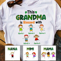 Personalized Grandma Irish St Patrick's Day T Shirt FB41 26O53 thumb 1
