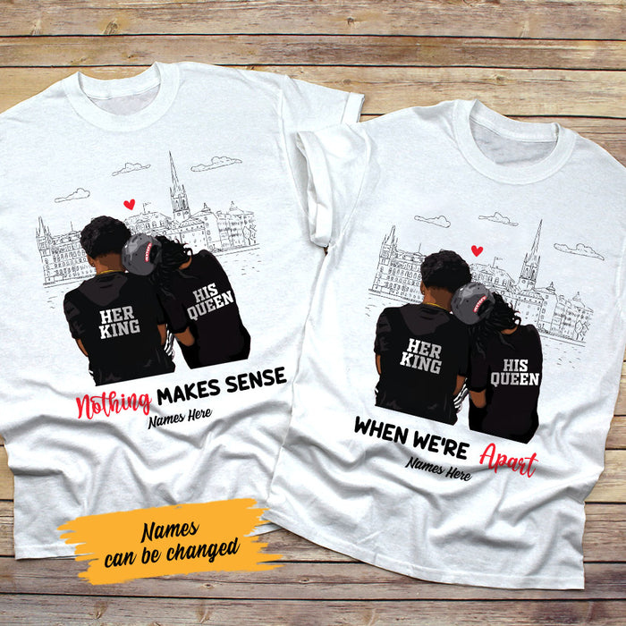 Personalized Nothing Sense We Are BWA Couple T Shirt SB101 73O58 1