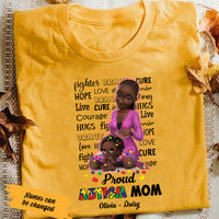 Personalized Proud Autism Mom BWA T Shirt AG42 65O47 thumb 1