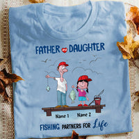 Personalized Dad And Daughter Fishing Partners T Shirt AP201 65O57 thumb 1
