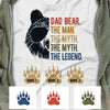 Personalized Dad Bear The Legend T Shirt AP207 67O57 1