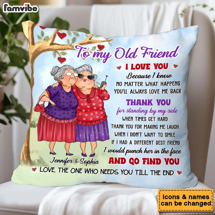 Personalized Gift For Friends To My Old Friend Pillow 30920 1
